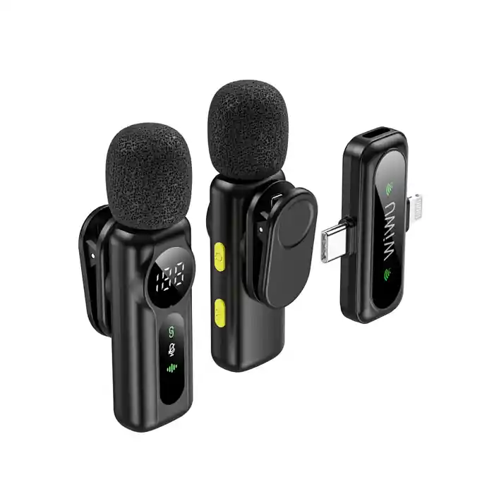 WiWU Wi-WM007 Dual Wireless Lavalier Microphone System